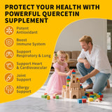 Herbance Quercetin Liquid Drops back view showing nutritional information