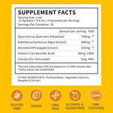 Herbance Quercetin Liquid Drops bottle side view