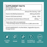 Herbance Zeolite Drops with a measuring spoon for dosage