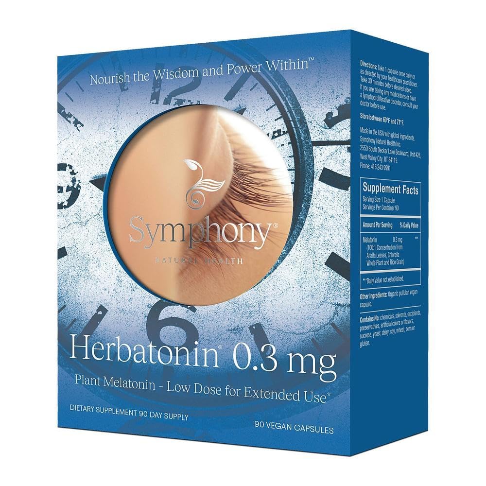 Herbatonin bottle with a measuring spoon