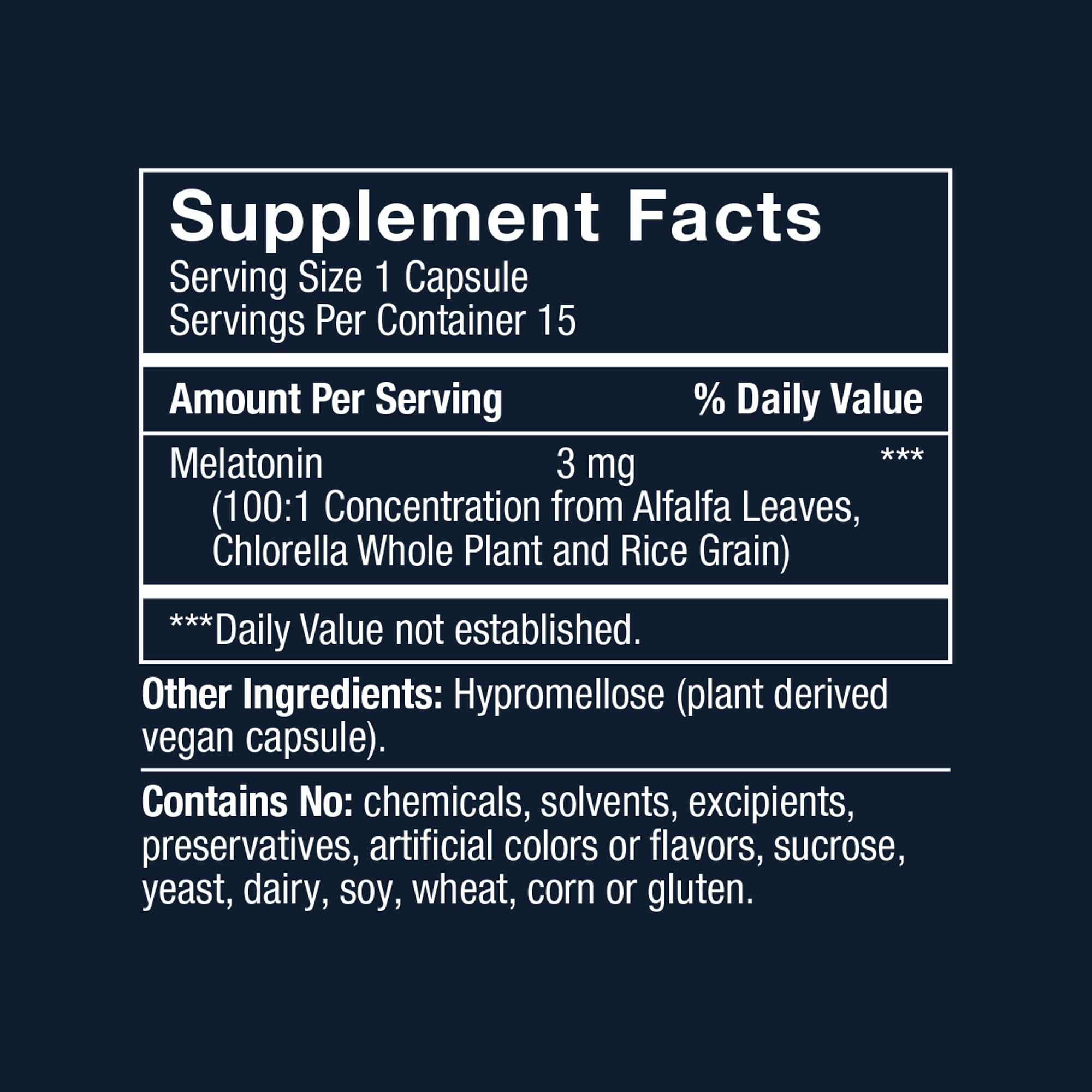 Herbatonin Plant-Based Melatonin Supplement capsules on a wooden surface