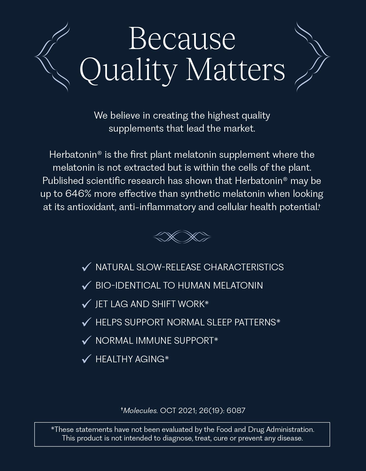 Herbatonin Plant-Based Melatonin Supplement label close-up