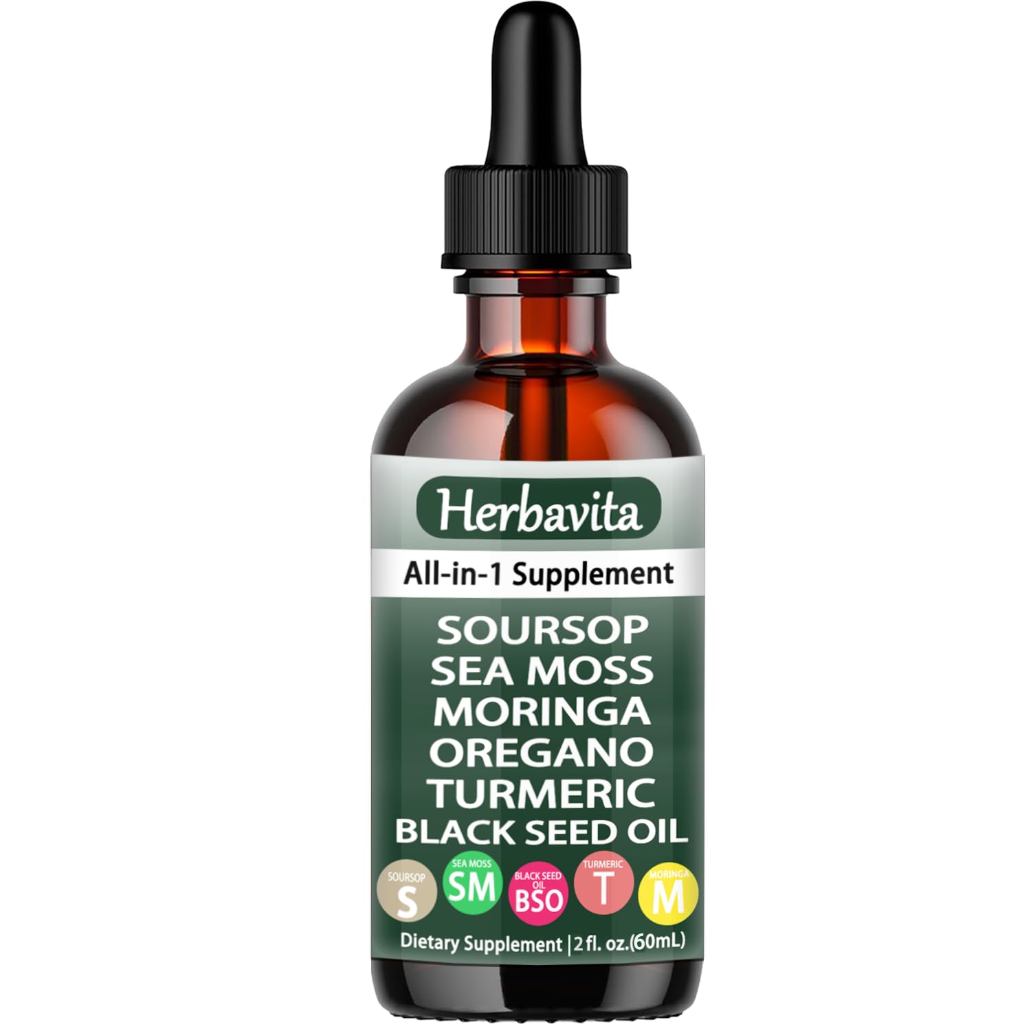 Herbavita Black Seed Oil 10-in-1 Herbal Blend front view