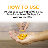 HerbaVitals Turmeric and Ginger Supplement side view