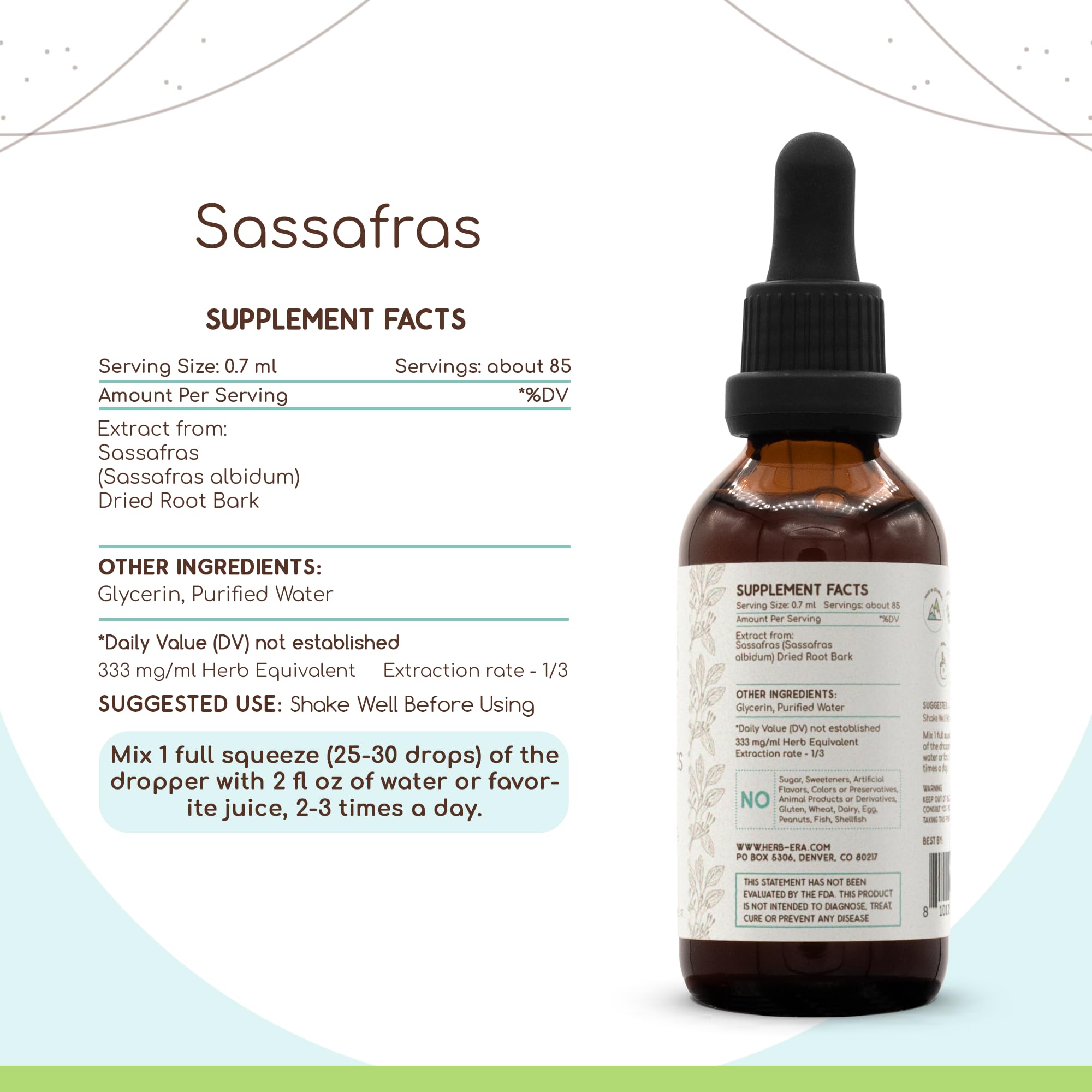 HerbEra Echinacea Liquid Herbal Extract dropper close-up