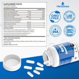 HerbGreat Alpha Lipoic Acid Capsules 150mg bottle side view