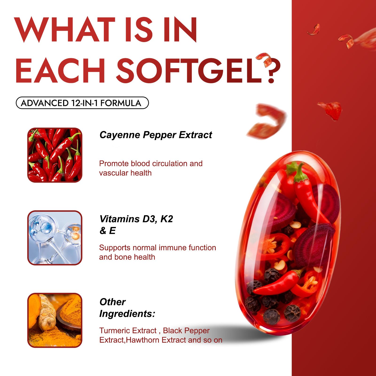 herbies Aurivita Capsaicin Softgels 125g on a wooden table
