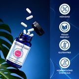 herbies Ultimate Nattokinase capsules with a glass of water