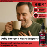 HERBIFY Beet Root Liquid Extract 168g bottle with cap