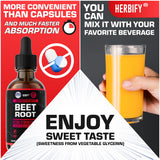 HERBIFY Beet Root Liquid Extract 168g packaging