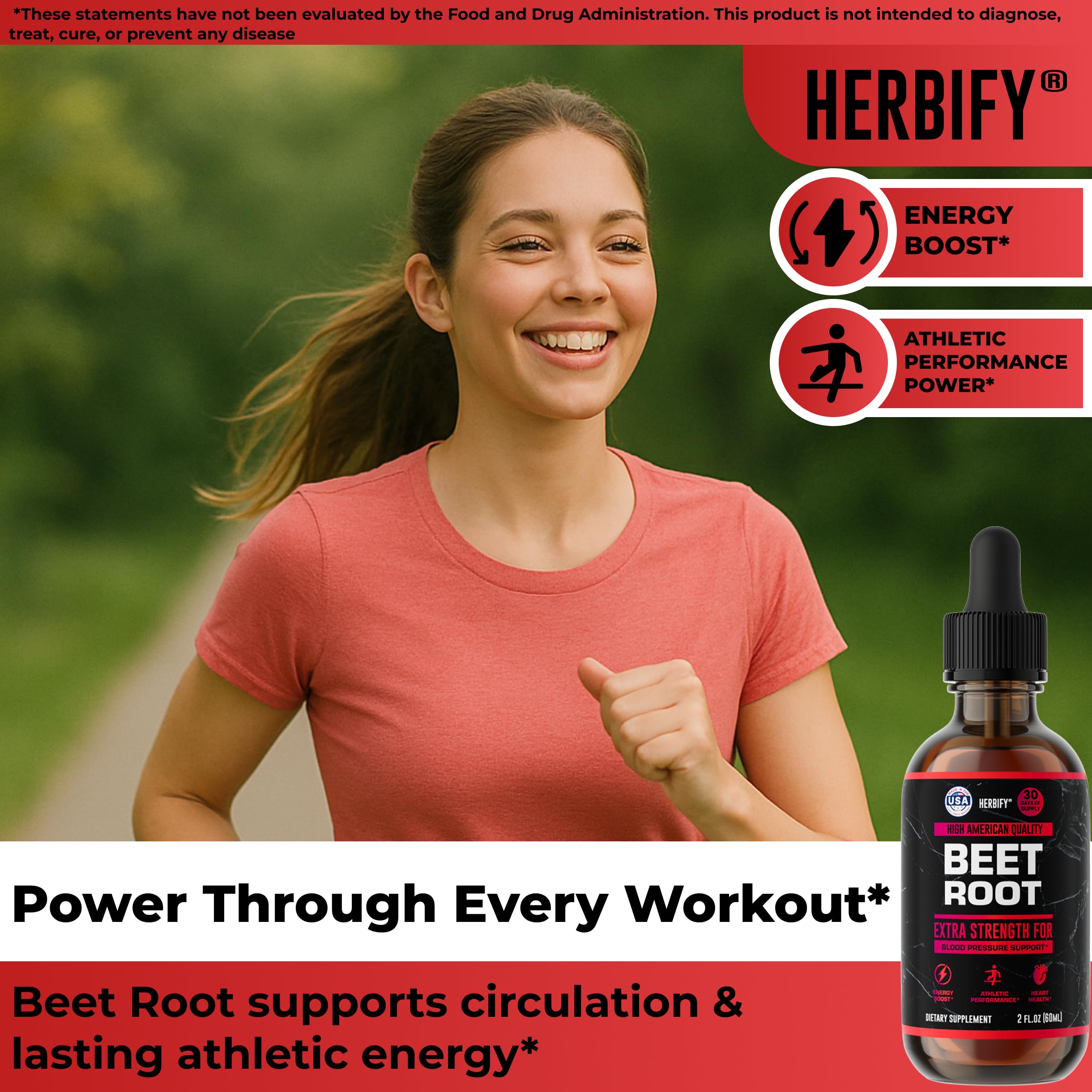 HERBIFY Beet Root Liquid Extract 168g side view