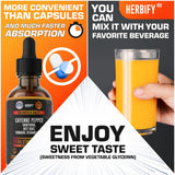 HERBIFY Cayenne Pepper Liquid Drops on wooden table