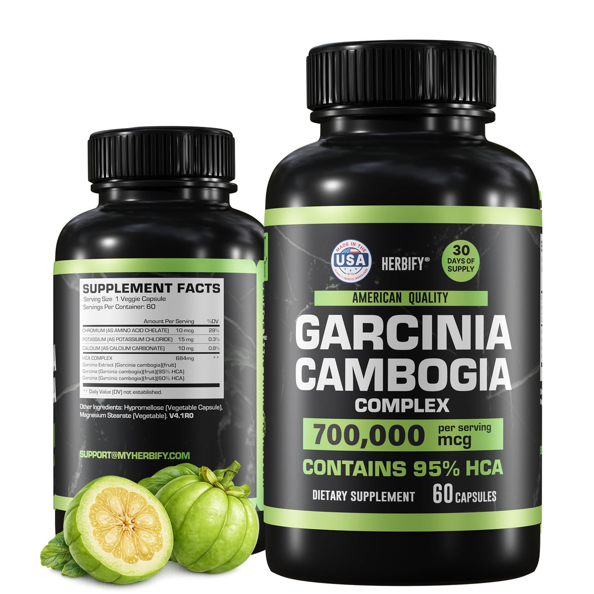 HERBIFY Garcinia Cambogia Capsules 95% HCA front view