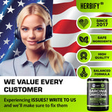 HERBIFY Garcinia Cambogia Capsules side view with label