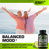 HERBIFY Garcinia Cambogia Capsules with ingredients list