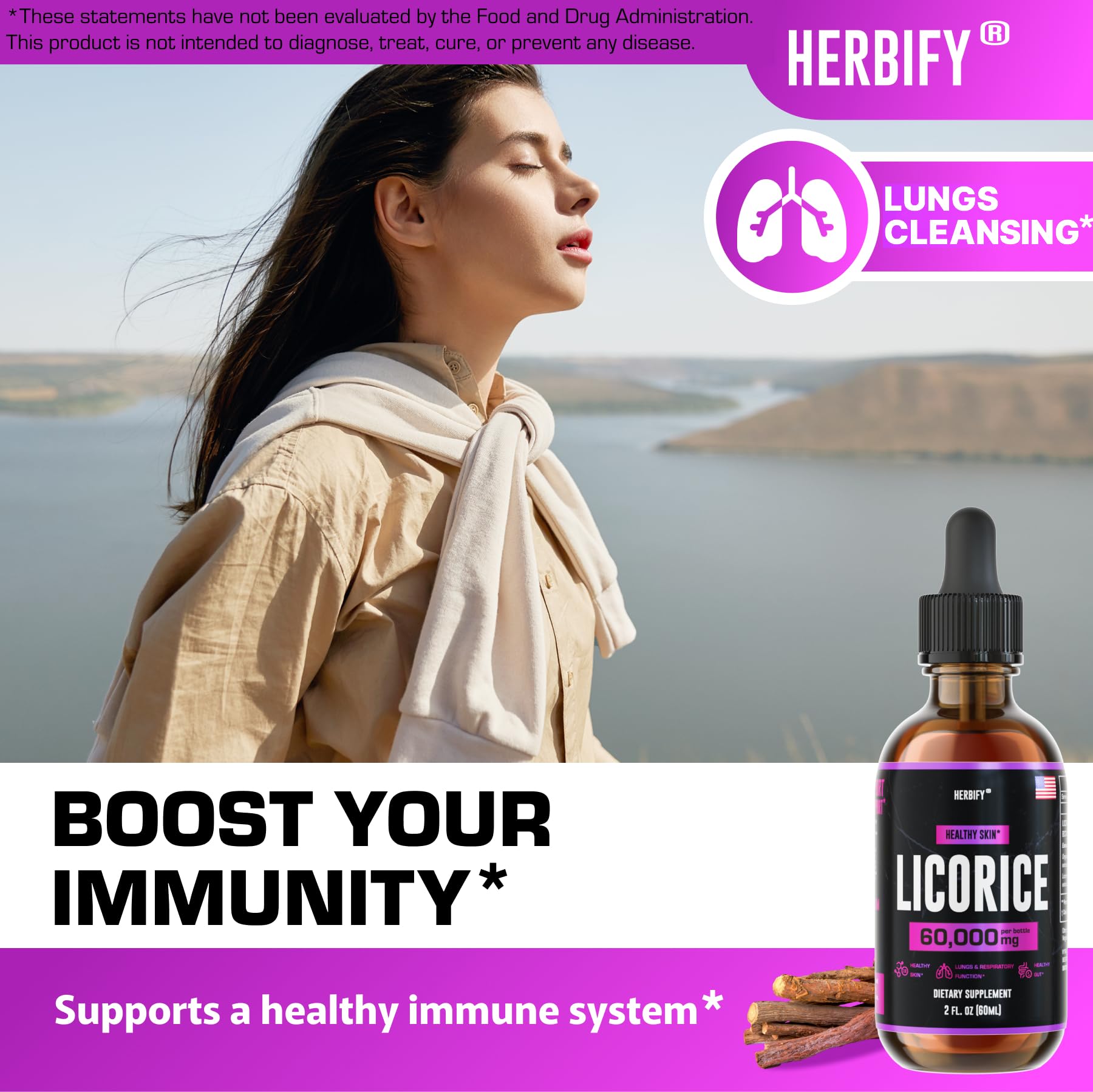 HERBIFY Licorice Root Extract 132g ingredients list