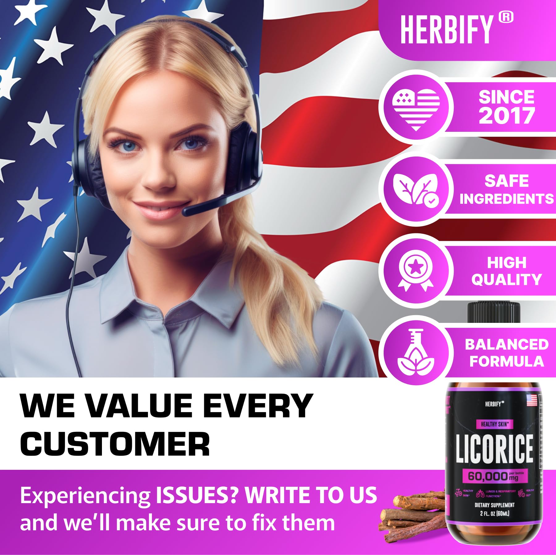 HERBIFY Licorice Root Extract 132g lifestyle scene