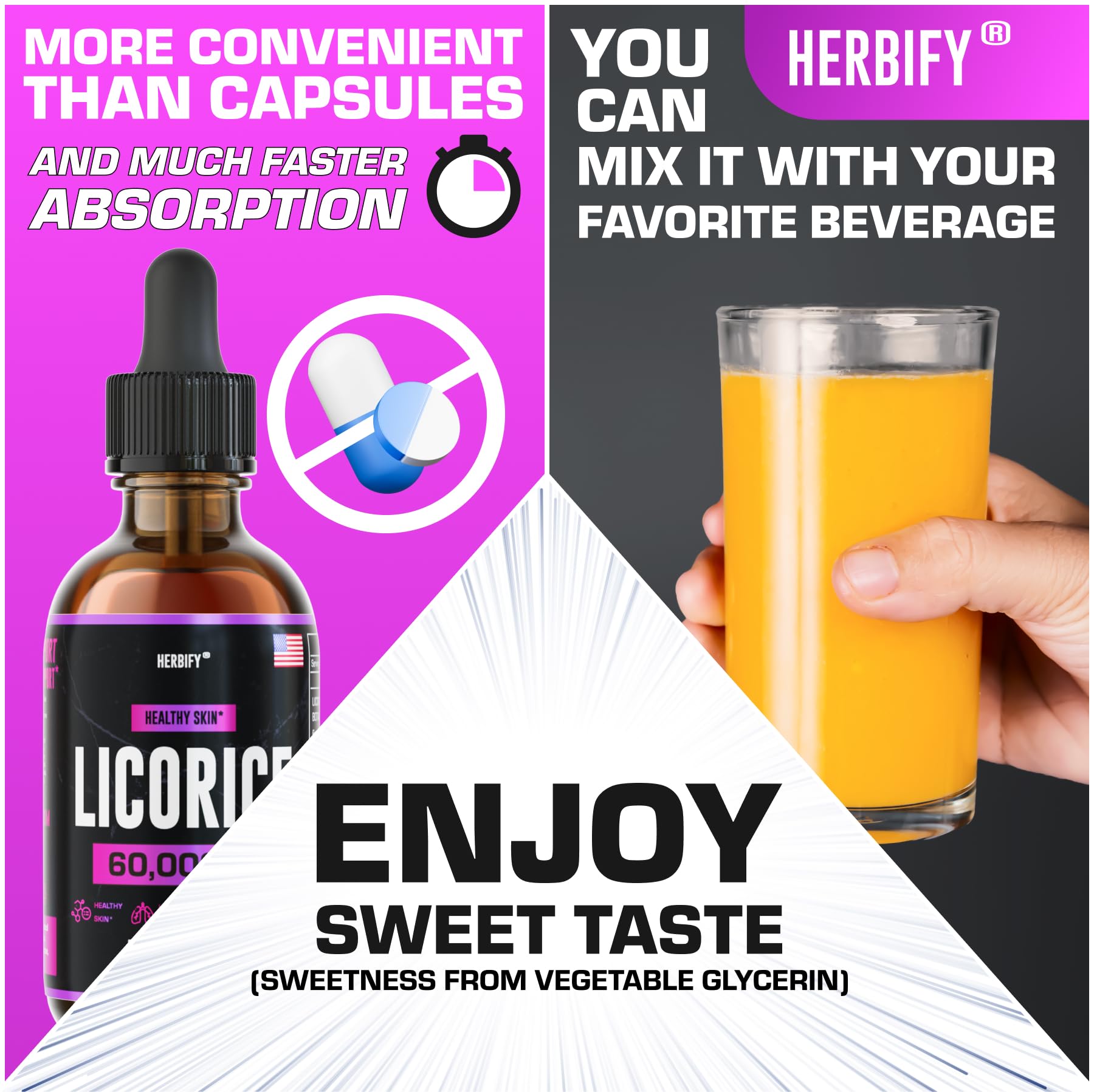HERBIFY Licorice Root Extract 132g packaging