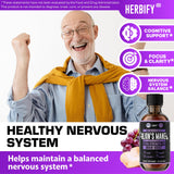 HERBIFY Lion's Mane Mushroom Extract 4:1 Liquid Tincture bottle side view