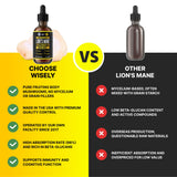 HERBIFY Lion's Mane Mushroom Extract 60ml tincture packaging