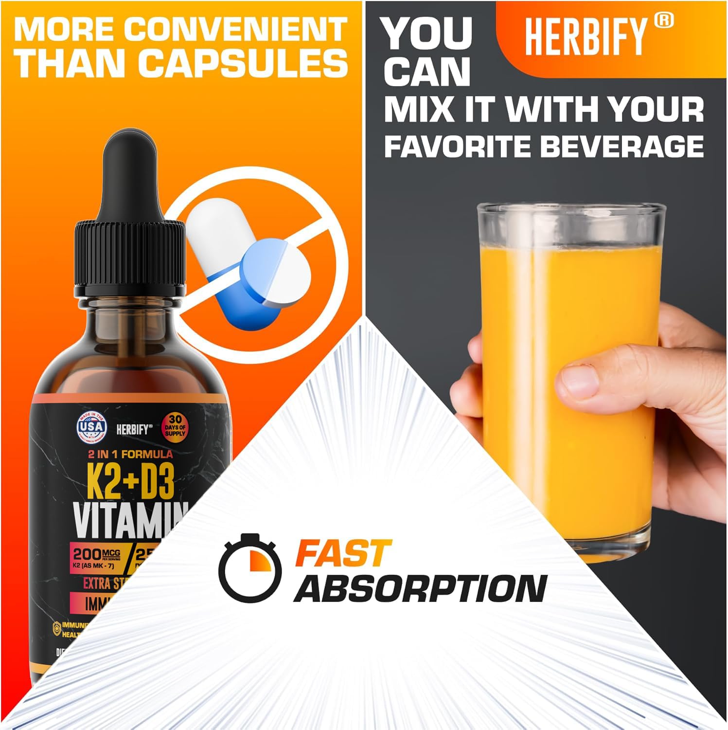 HERBIFY Liquid D3 K2 Drops lifestyle scene