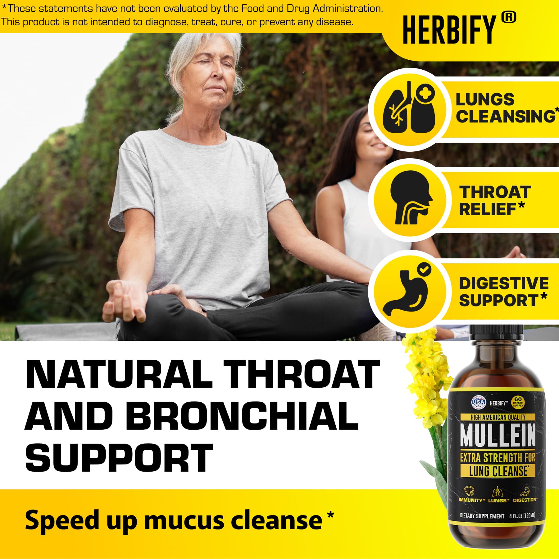 HERBIFY Mullein Tincture 113g packaging