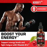 HERBIFY Vitamin B12 Liquid Drops 168g dropper close-up
