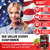 HERBIFY Vitamin B12 Liquid Drops 168g with a measuring spoon