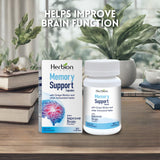 HERBION Memory Support Capsules back view with nutritional information
