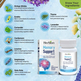 HERBION Memory Support Capsules with Ginkgo Biloba ingredients list