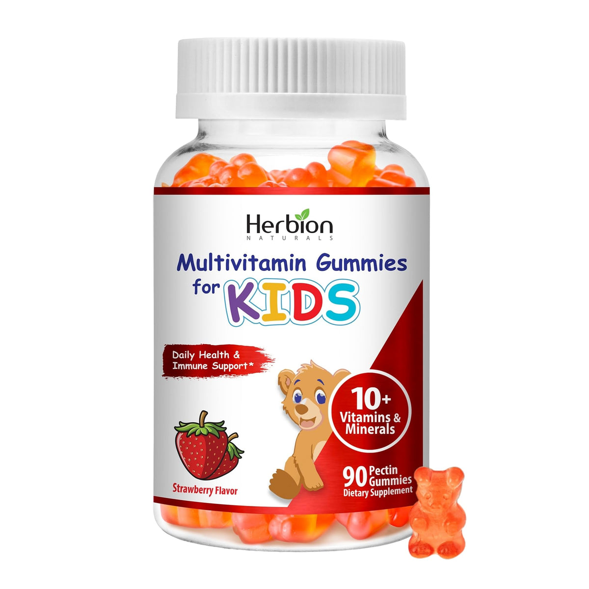 HERBION Multivitamin Gummies for Kids front view with packaging