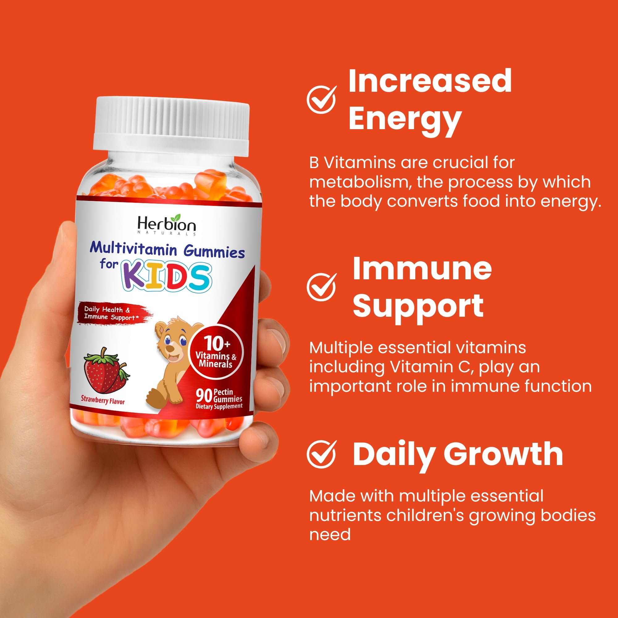 HERBION Multivitamin Gummies for Kids lifestyle image with children