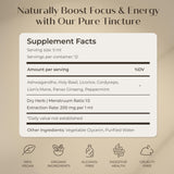 Herbity Focus & Energy Mushroom Extract Tincture dropper