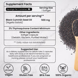 HERBOGANIC Black Seed Oil Capsules 500mg bottle with label