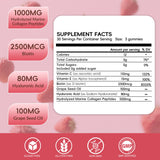 Herbovella Marine Collagen Peptide Gummies 336g peach flavour gummies