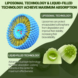 Herbovella Sulforaphane Gummies with a natural lemon backdrop