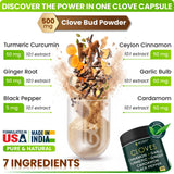 Herbpy 7-Herb Clove Bud Supplement capsules close-up