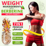 Herbpy Berberine Cinnamon Supplement dark jar with lid