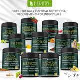 Herbpy Berberine Cinnamon Supplement on a wooden table