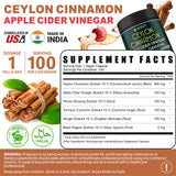 Herbpy Ceylon Cinnamon Capsules dark jar with a natural background