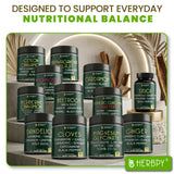 Herbpy Ginger Root Extract 5-in-1 Vegan Capsules in a kitchen setting