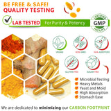 Herbpy Turmeric Curcumin Supplement bottle back view