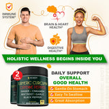 Herbpy Turmeric Curcumin Supplement capsules close-up