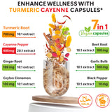 Herbpy Turmeric Curcumin Supplement ingredients list