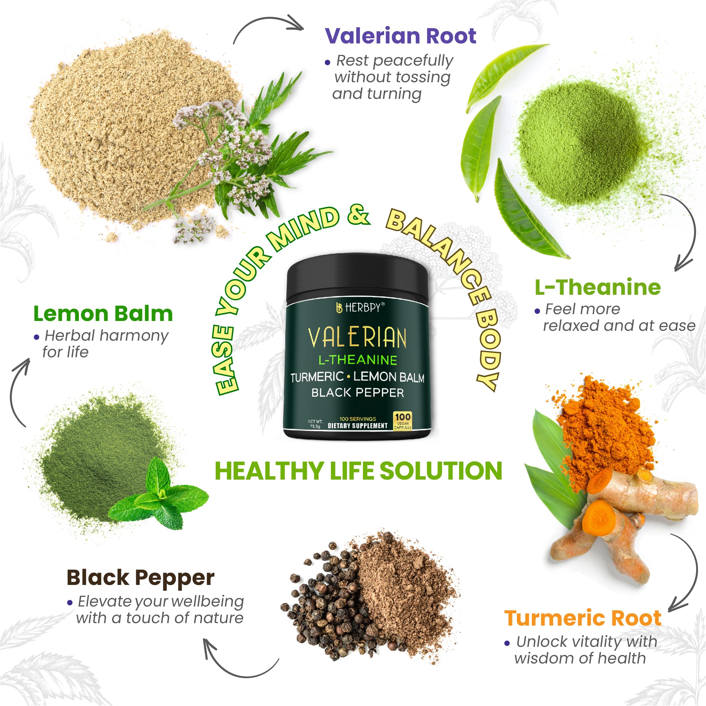 Herbpy Valerian Root Supplement packaging
