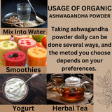 Herbs Botanica Ashwagandha Powder in a smoothie