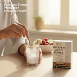 Herbs Botanica Magnesium Malate Powder 118g mixed in juice