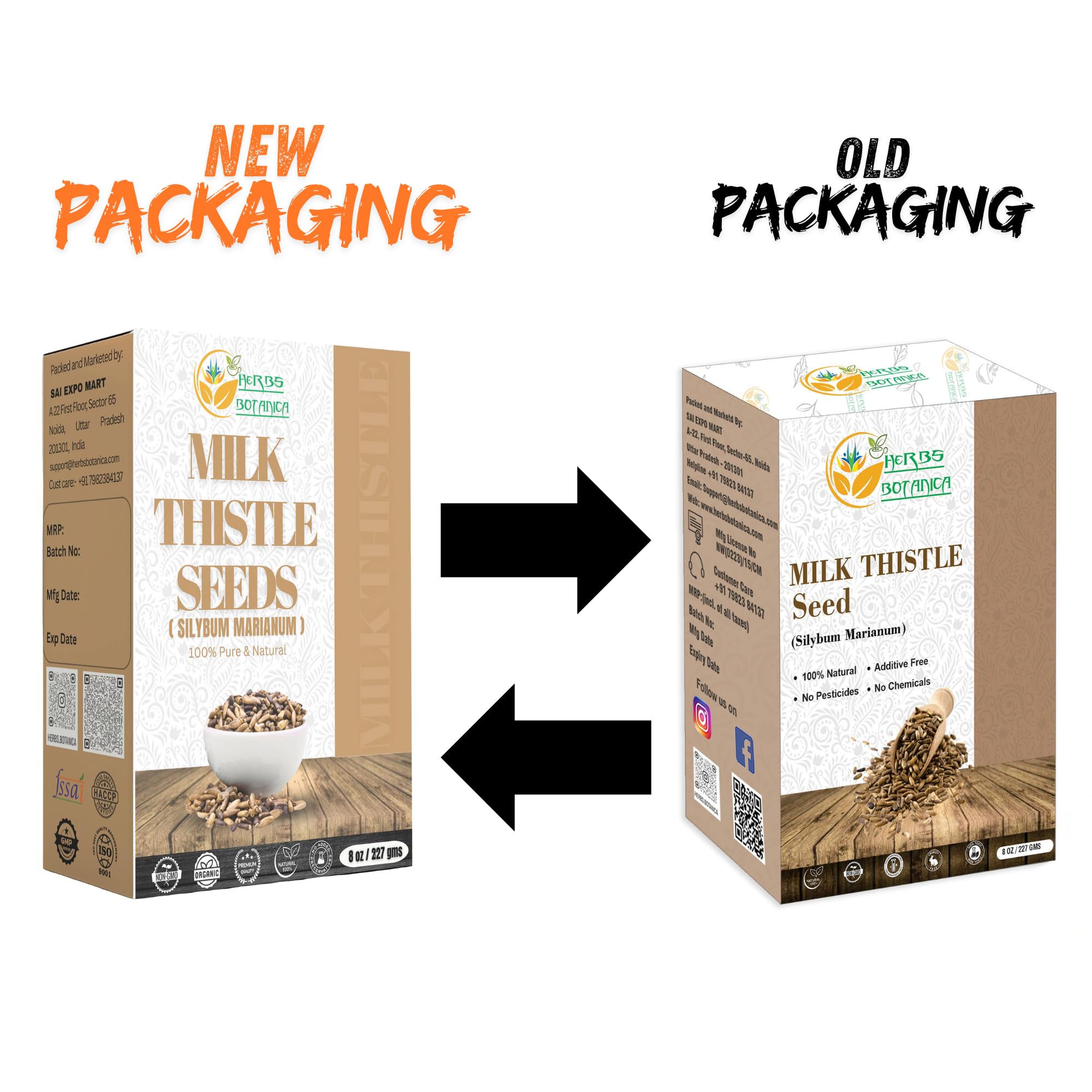 Herbs Botanica Milk Thistle Seeds resealable pouch