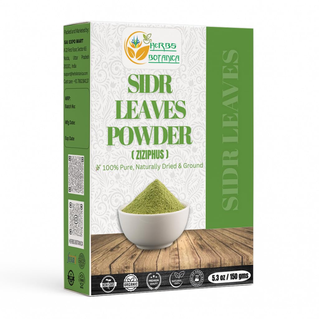 Herbs Botanica Sidr Leaves Powder 227g front view