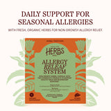 Herbs Etc. Allergy ReLeaf System softgel and tablet packaging